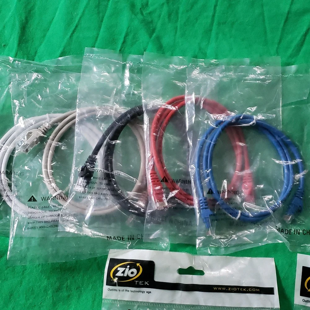 Bundle of Cat 5 Ethernet Patch Cables 5 (3ft) 3(6ft) 1(7ft) 1(14ft)